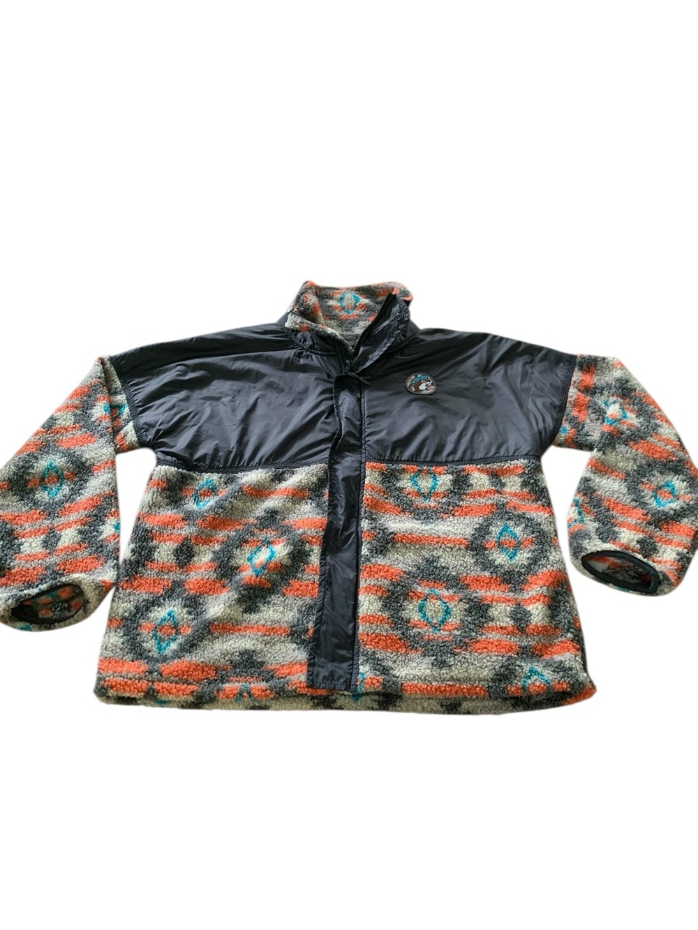 Buc ee's Berber Fleece Women’s Aztec Jacket Size Large